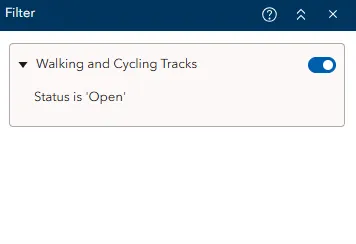 configure filter widget