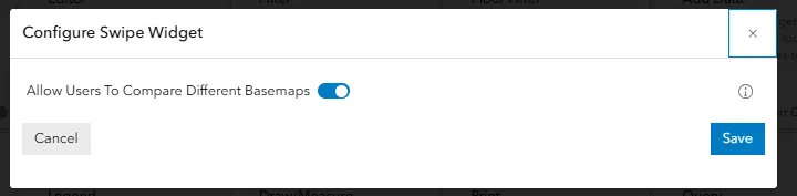 configure swipe widget